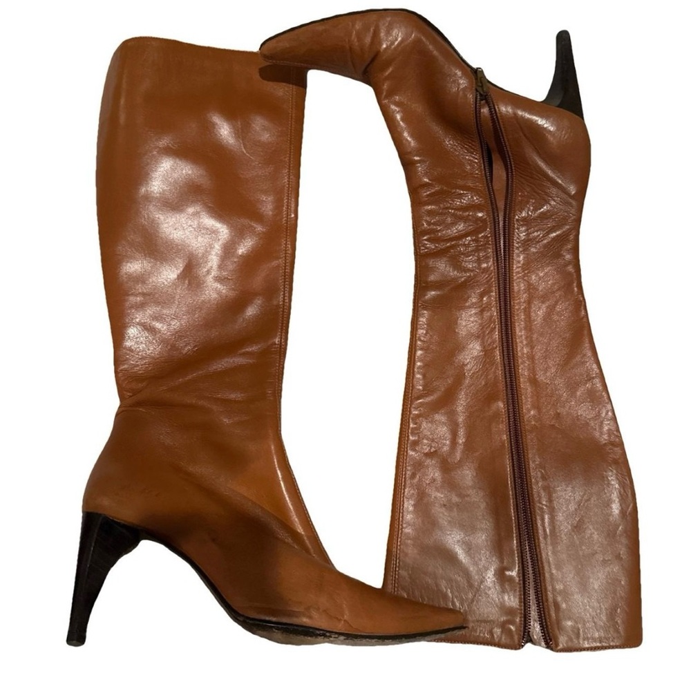 Banana Republic Tan Leather Heeled Boots